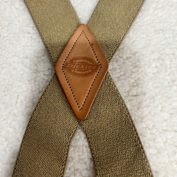 Dickies Men's 1 1/2 inch Solid Straight Clip Adjustable X Back Suspender - Picture 3 of 4